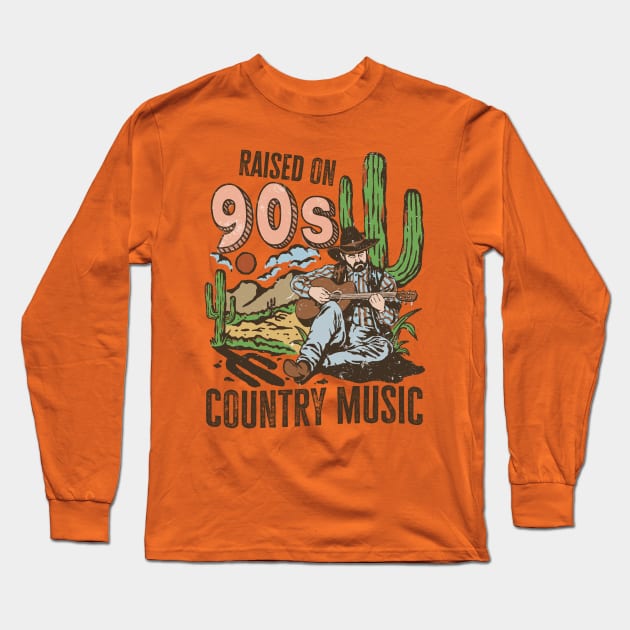 Raised On 90's Country Music Long Sleeve T-Shirt by Brooke Rae's